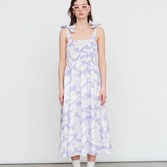 Lazy Oaf X Laura Callaghan Fantasy Fiction Tie Shoulder Dress -Size UK 14, US 10 - Picture 3 of 5